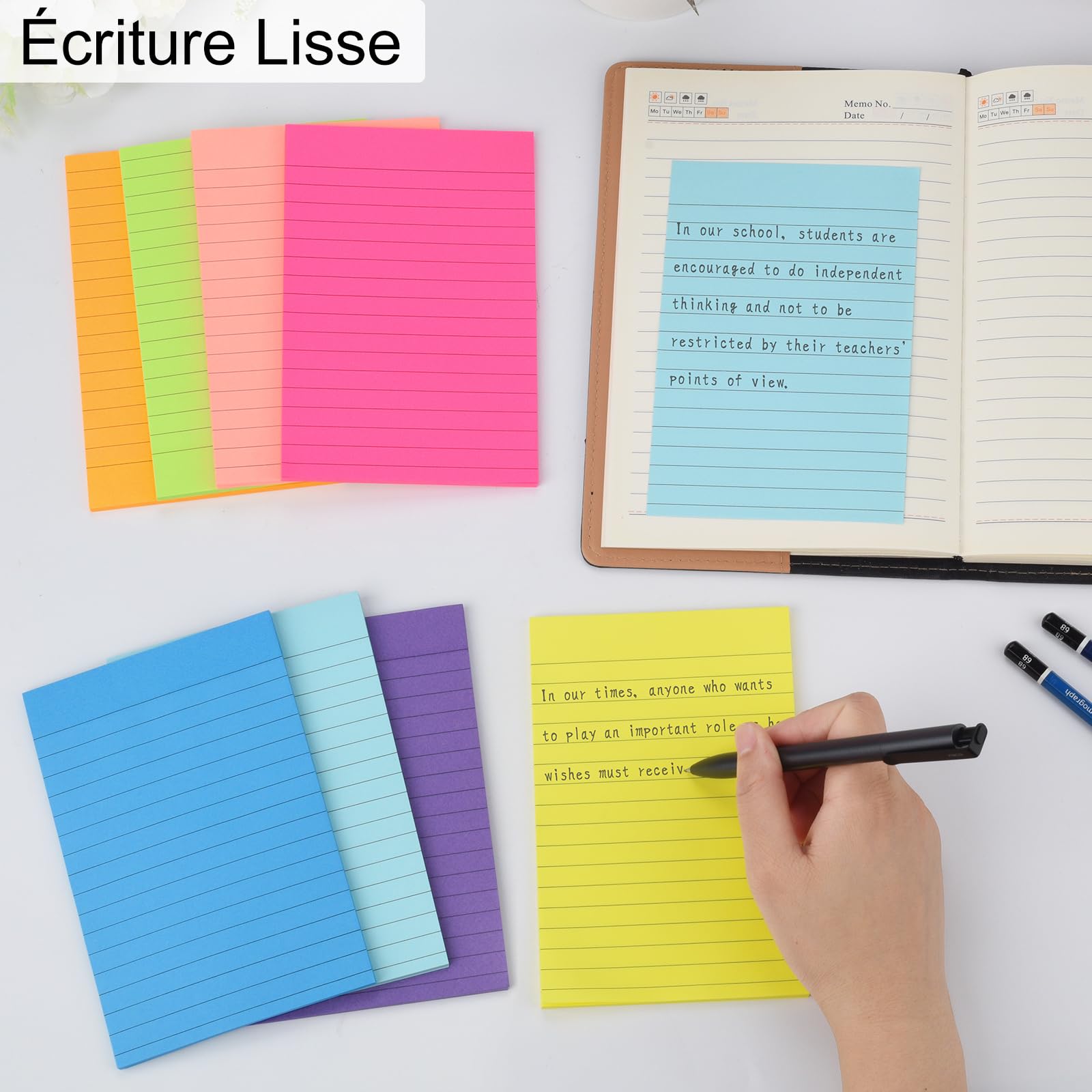 XINSUO® To Do List,450 Feuilles Blocs Notes Adhésifs,To Do List Bloc