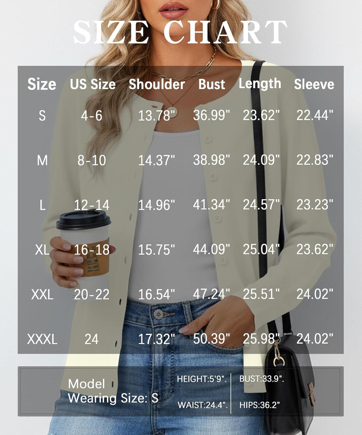 NILOUFO Women's Cardigan Sweaters Button Down Long Sleeve Soft Lightweight Knit Business Casual Work Dressy Cardigan - Image 6