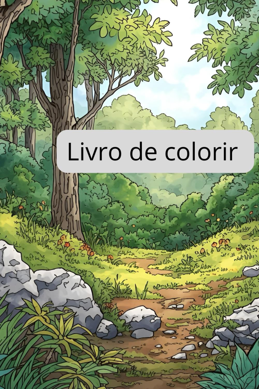Livro de colorir de natureza