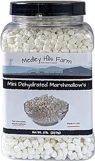 Vanilla mini dehydrated marshmallows in Reusable Container by Medley hil...