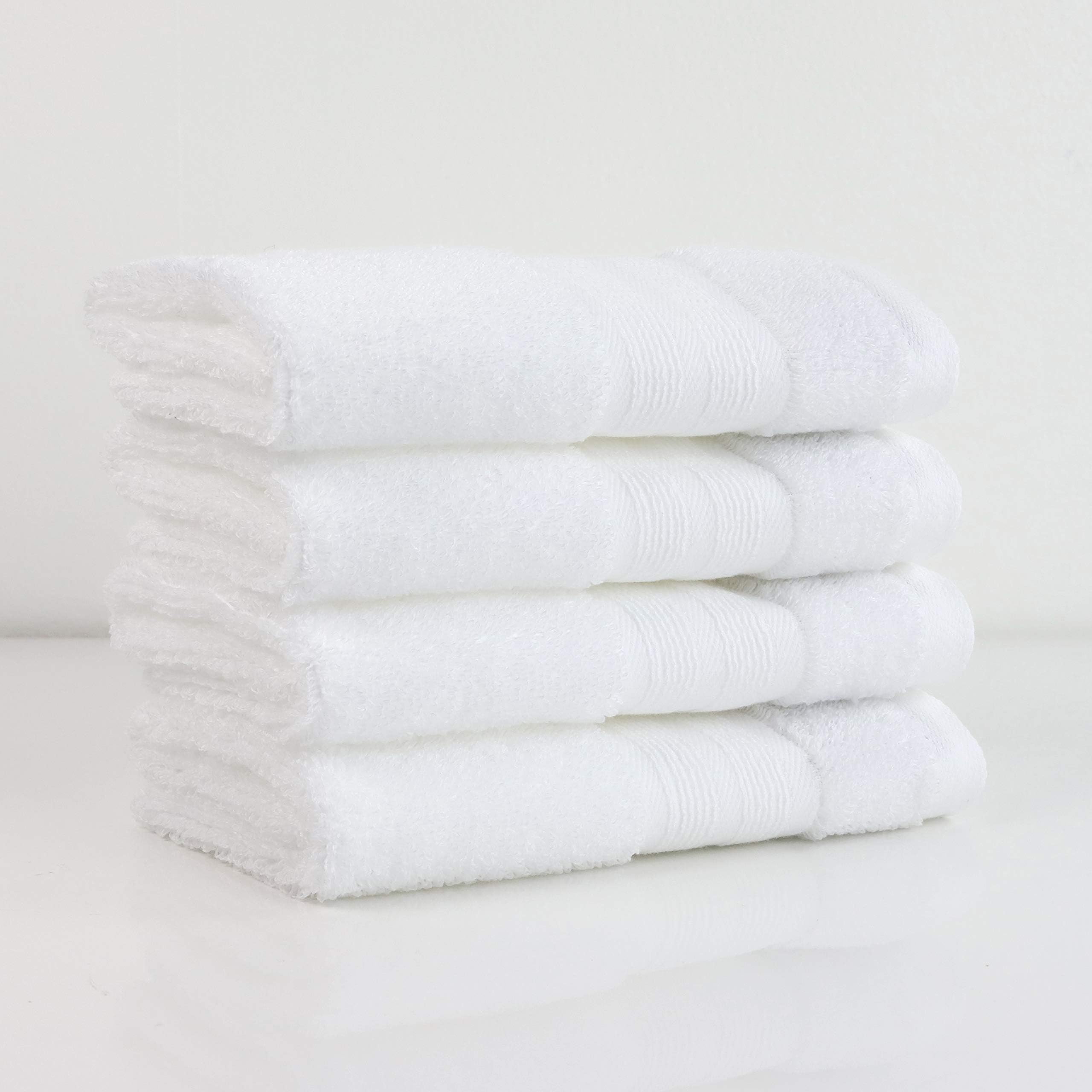 Made Here 100% Organic Cotton Luxury Wash Cloth by 1888 Mills (4pk), Washcloth, WhiteOEKO-TEX STANDARD 100