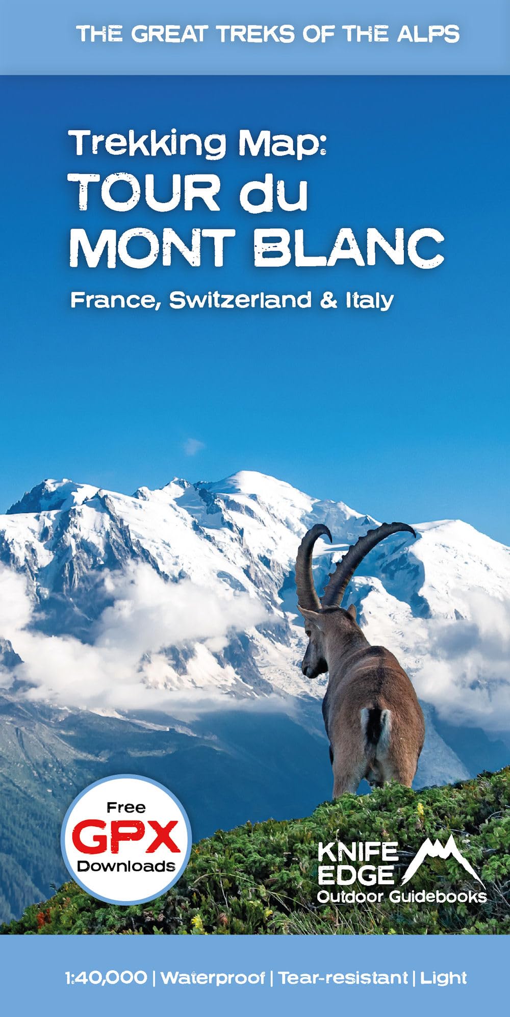Tour du Mont Blanc - Trekking Map (Great Treks of the Alps)