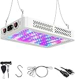 Beelux 1000w LED Grow Light for Indoor Plants Full Spectrum, Upgrade Dual Chips and Dual Switch Plant Grow Lights for Seed Starting Veg and Flower Greenhouse (Actual Power 100W=1000W HPS)