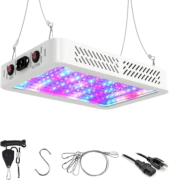 Beelux 1000W LED Grow Light for Indoor Plants, Full Spectrum, Dual Chips & Switch, Suitable for Seed Starting, Vegetables, and Flowers