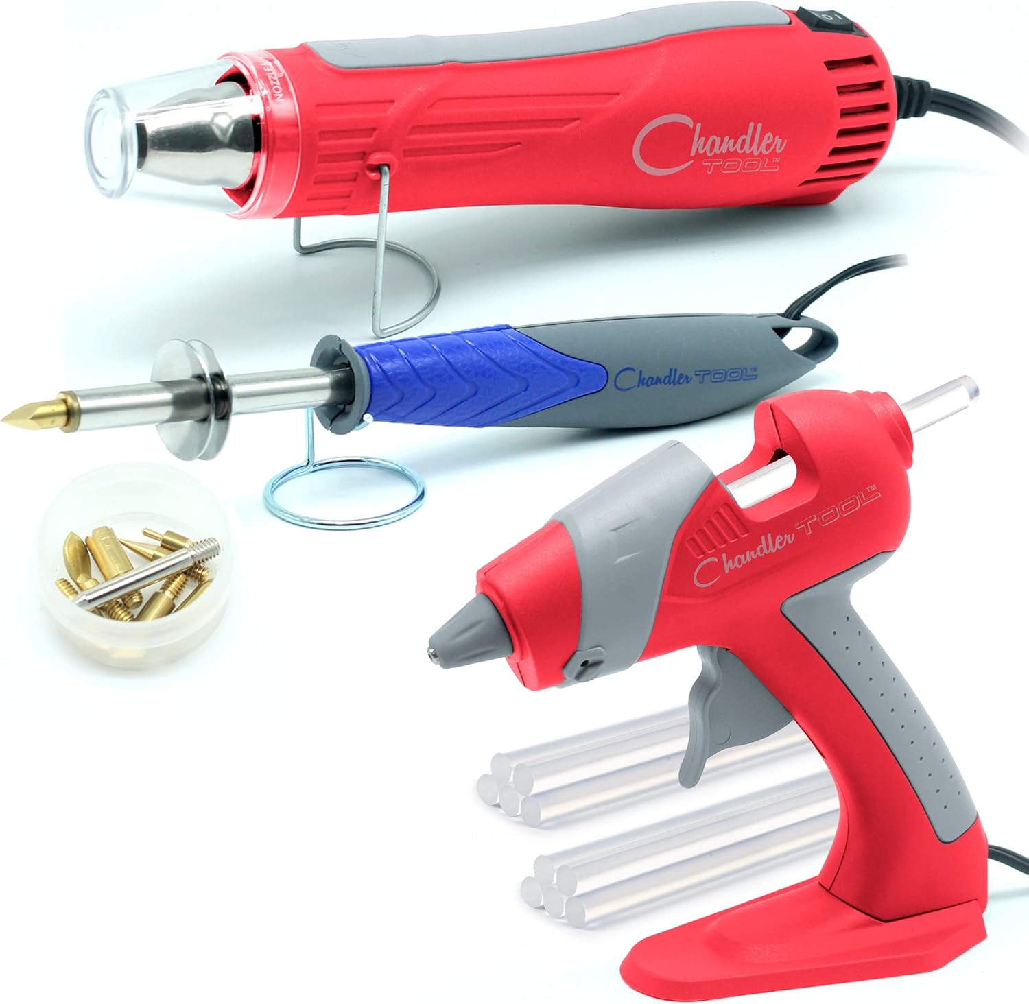 Heat Gun + Glue Gun + Wood Burner Value Bundle Arts