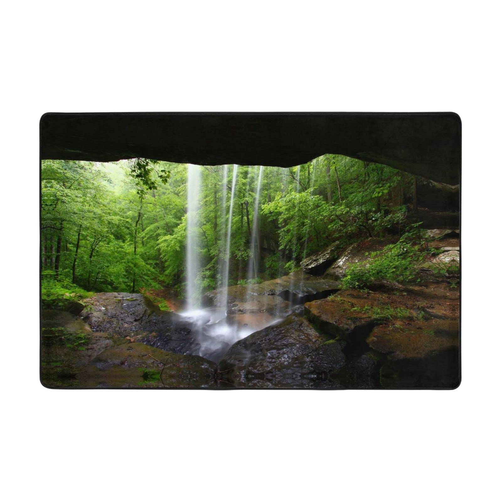 Paillasson d'intérieur grotte imprimé tapis absorbant 40x60cm pour cuisine et entrée