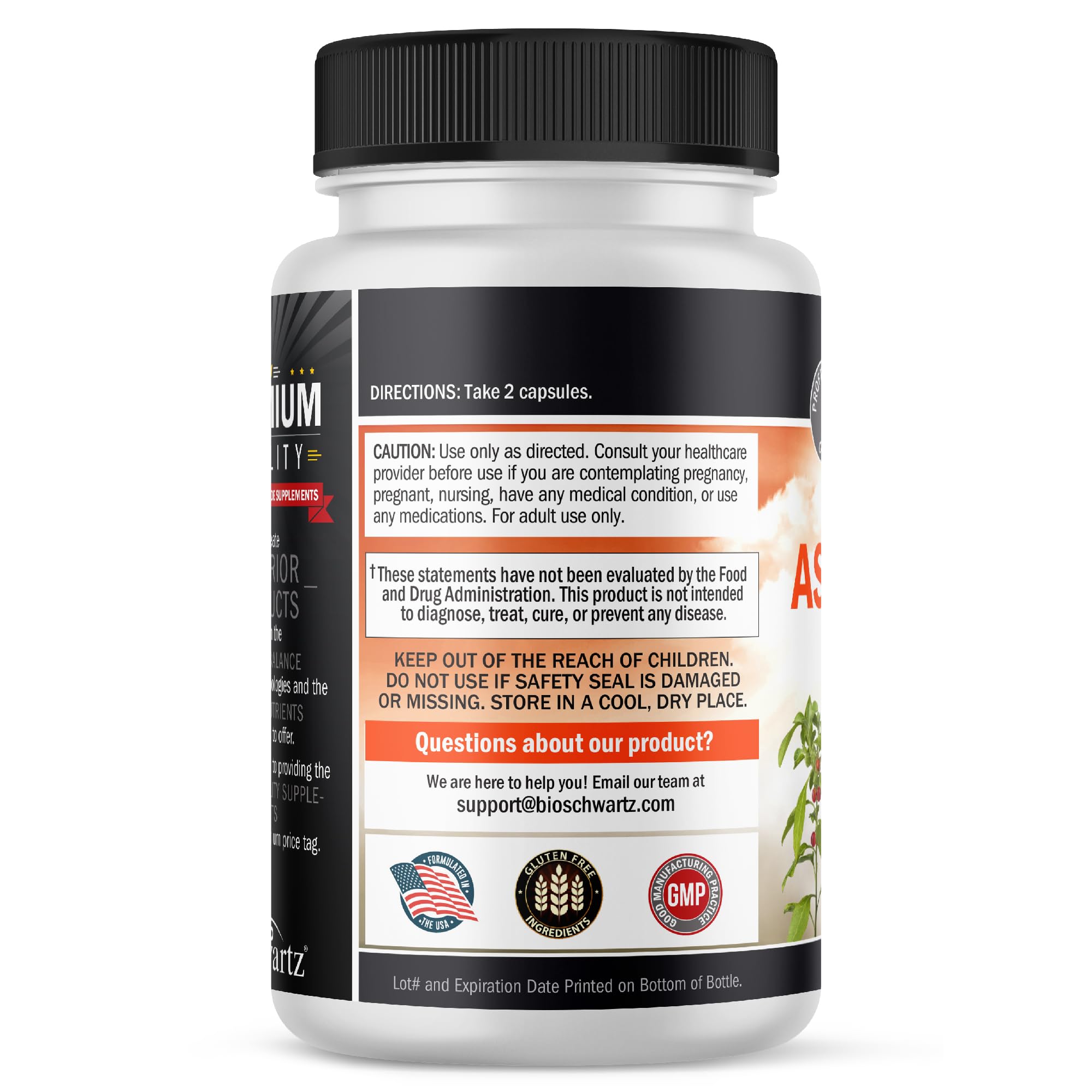 Ashwagandha Capsules 500mg Per Serving - 120 Count — Amazon image 3