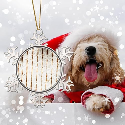 Miniatura 7 de Metal Snowflake Ornament - Mexican Tortilla Xmas Tree Ornament Kitchen Decor Food Tortillas Burrito Snowflake Metal Hanging Pendant Happy New Year