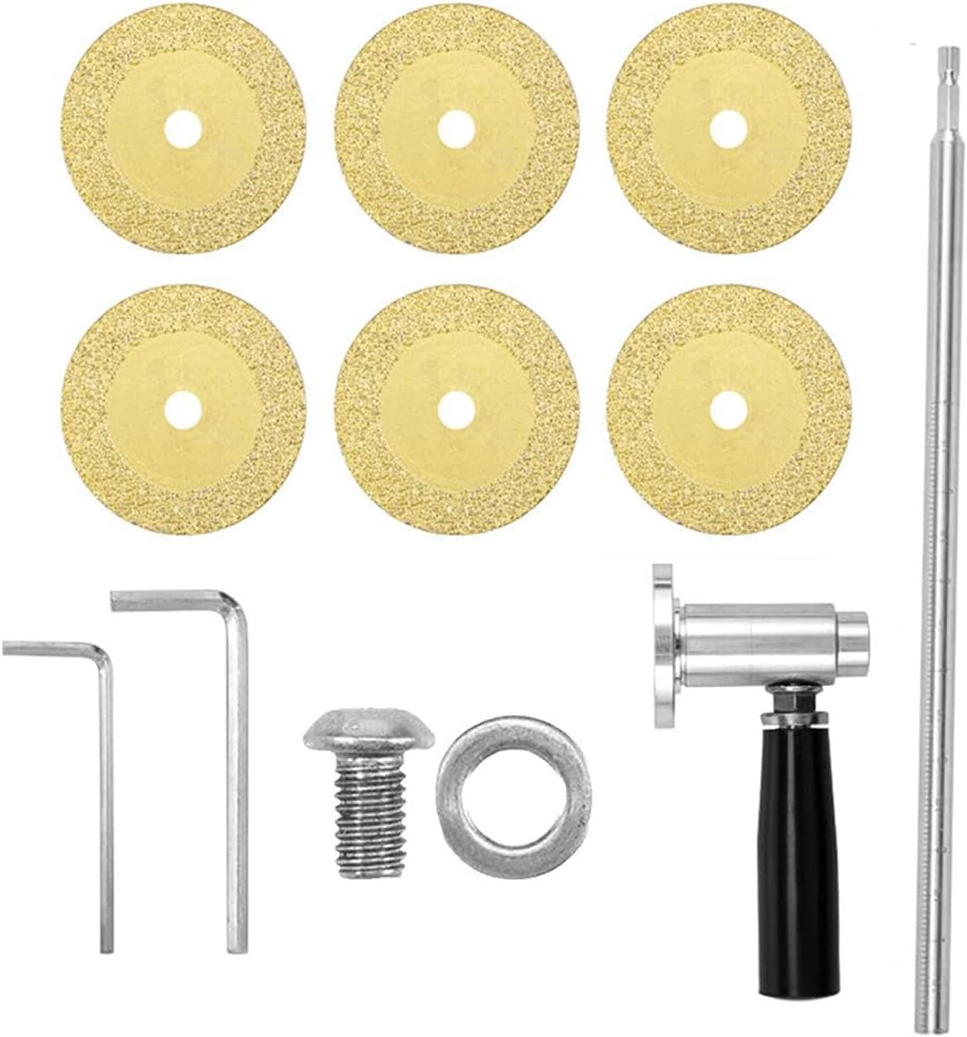 Adjustable Cutting Depth Inside Pipe Cutter with 1/4in Hex Shank 6 Saw Blades for PVC Pipes PVC Cutting Tool for Plumbing