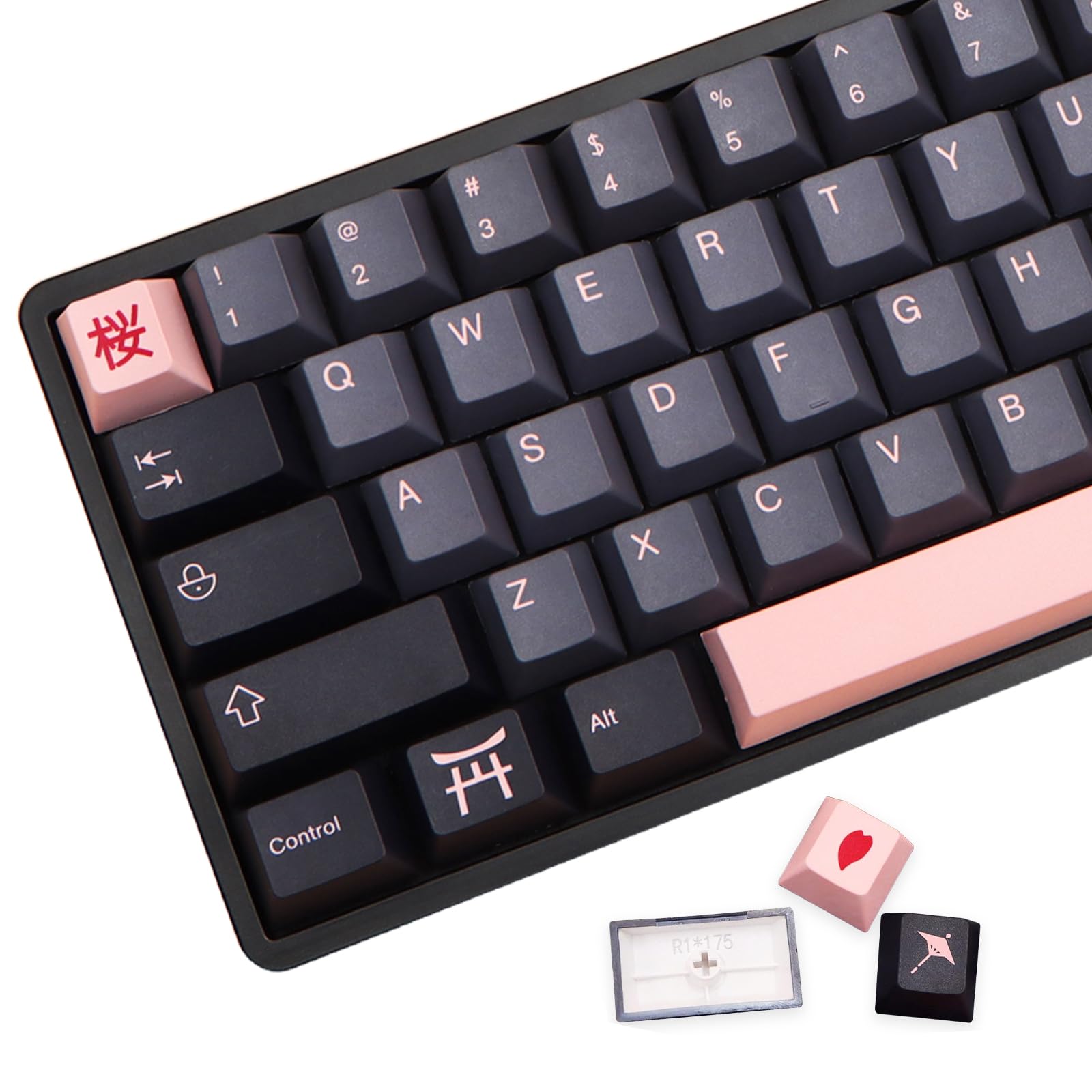 Amazon.com: MOLGRIA Keycaps 136 Set Night Sakura for Full Sized