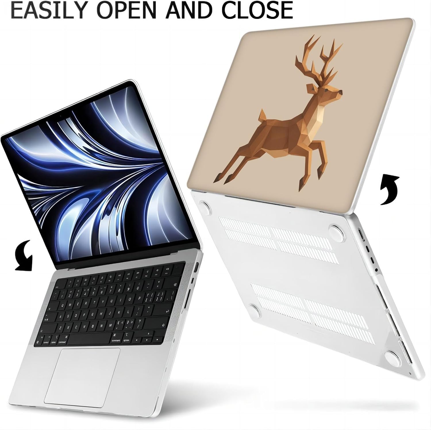 Compatible with MacBook Neo 13-inch, Hard Shell Case with Keyboard Cover and Screen Protector (A3404 A18 Pro chip, 2026 Release) - Deer MC23022
