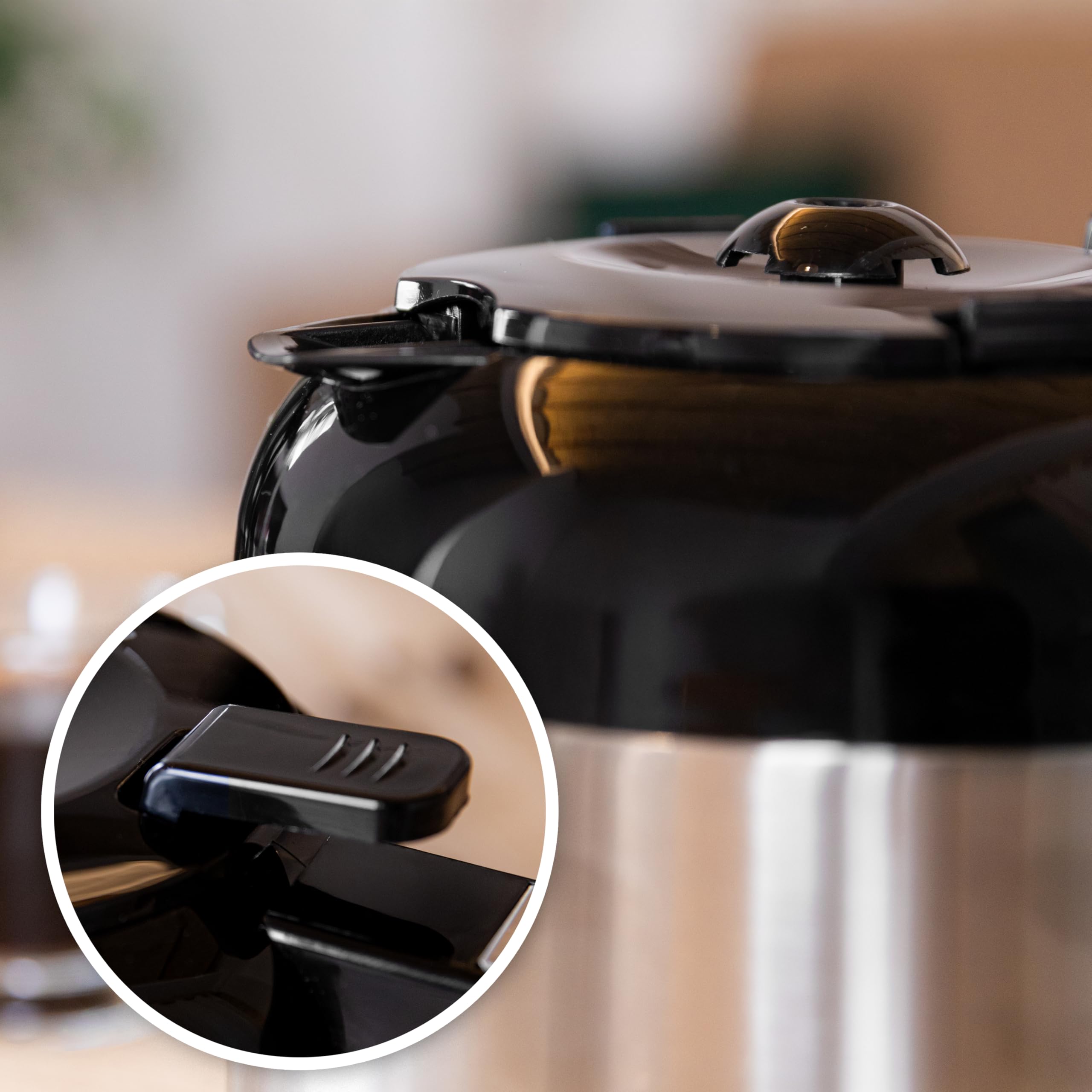 Cecotec Coffee 66 Drop & Thermo Time ekspres do kawy, 950 W, 1,2 l, 10 filiżanek, wyświetlacz LCD, minutnik 24h, system zapobiegający kapaniu, zabezpieczenie przed przegrzaniem, 6 przełączników