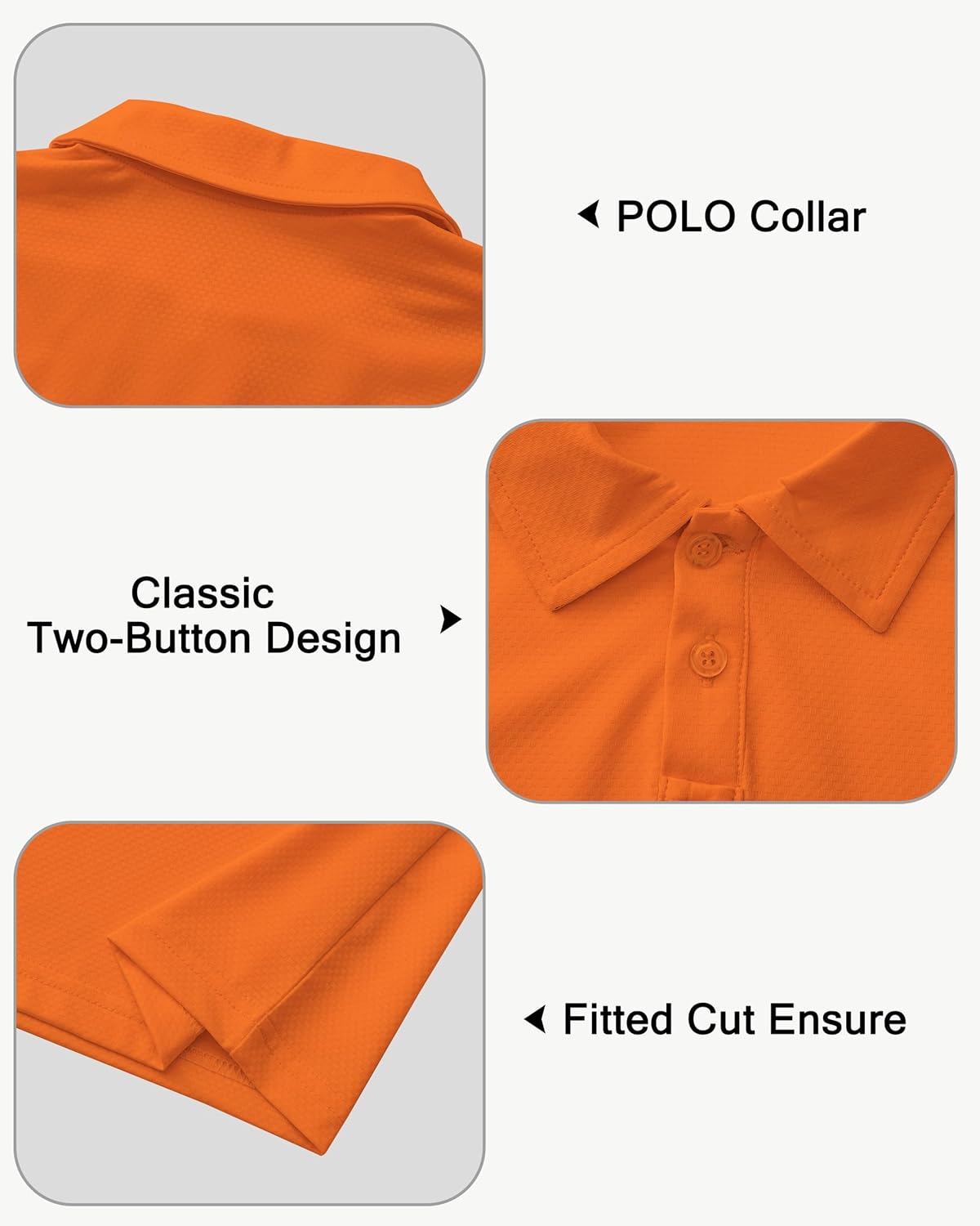 Boys' Performance Polo Shirt - Golf Grid Short Sleeve Collar Shirts Youth Stretch Quick Dry Lightweight Athletic UPF50+ - Image 5