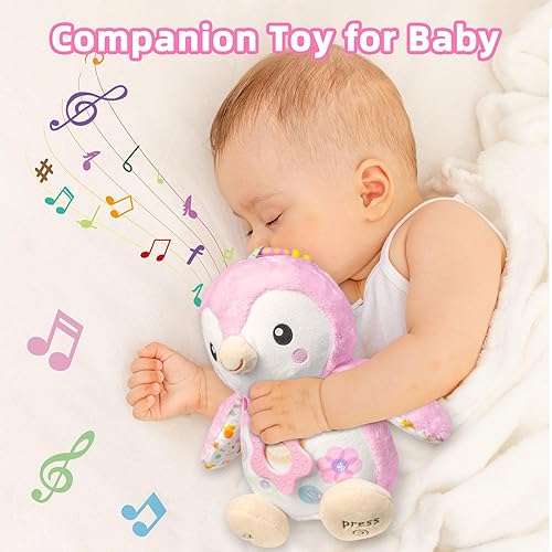 Miniatura 6 de Juguetes para bebés de 0 a 6 meses, animal de peluche musical con sonajeros y papel arrugado, anillo colgante para juego sensorial, juguetes para el