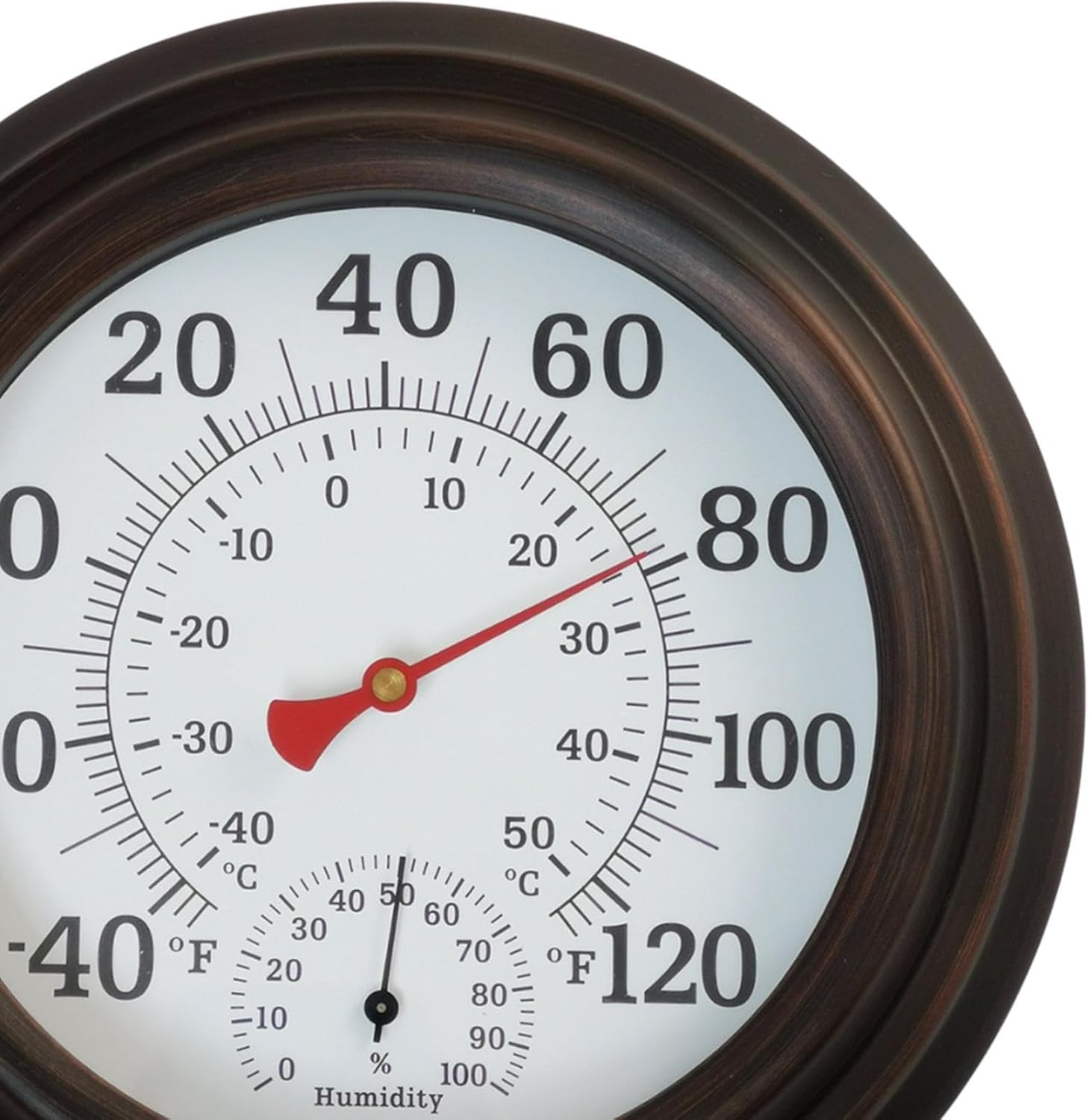 Indoor Thermometer Hygrometer Vintage Style for Living Room Home Use Office