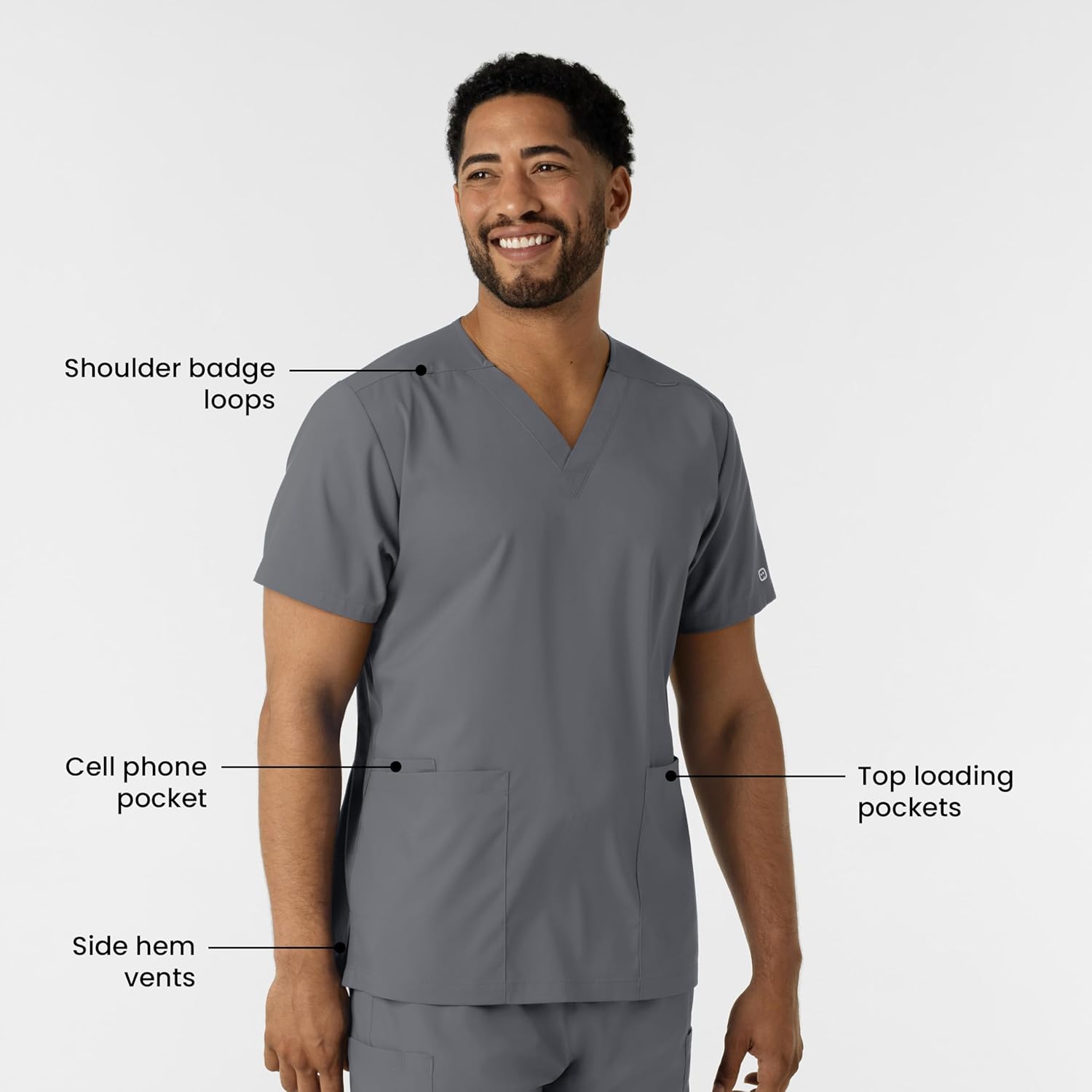 Wink Unisex-Adult Scrub Top - Image 2