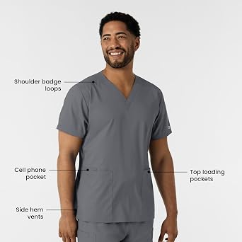 Wink Boundless Unisex V-Neck Scrub Top