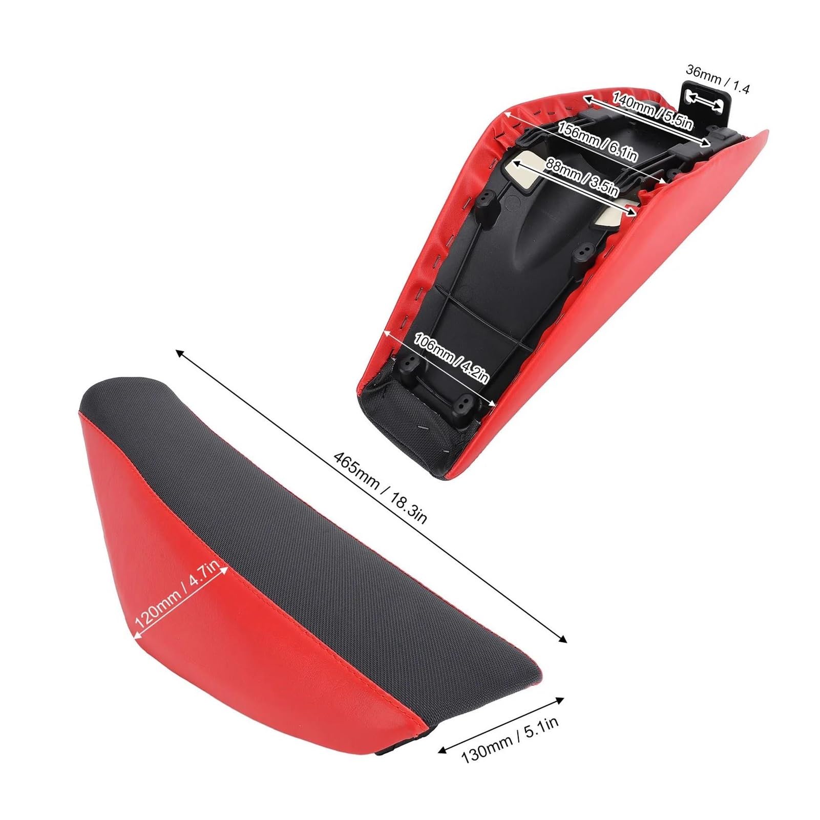 Selle Moto pour Siège De Moto CRF50 50cc 90cc 110cc 125cc 150cc 160cc Pit Dirt Coussin Confort