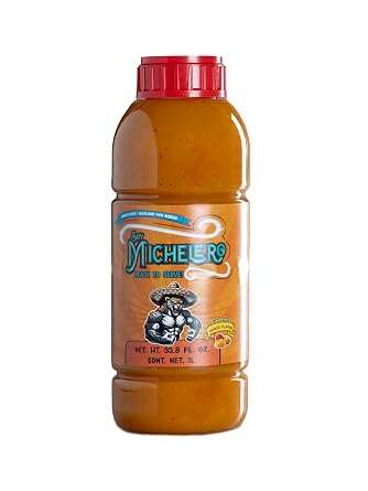 Soy Michelero Michelada Mix Mango Authentic Mexican Drink Mixer [1 Litro / 33.8 fl oz] Ready to Serve!