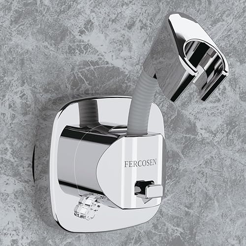 Soporte de cabezal de ducha giratorio de 360 con ventosa  Capacidad de carga de 10kg, instalación sin herramientas en segundos  Soporte de ducha