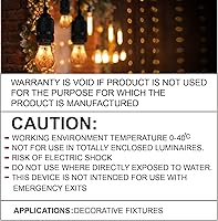 Vista 6 de Himalayan Glow Bombillas de lámpara de sal, bombillas de repuesto para lámpara de sal del Himalaya, 15 bombillas incandescentes ámbar de larga