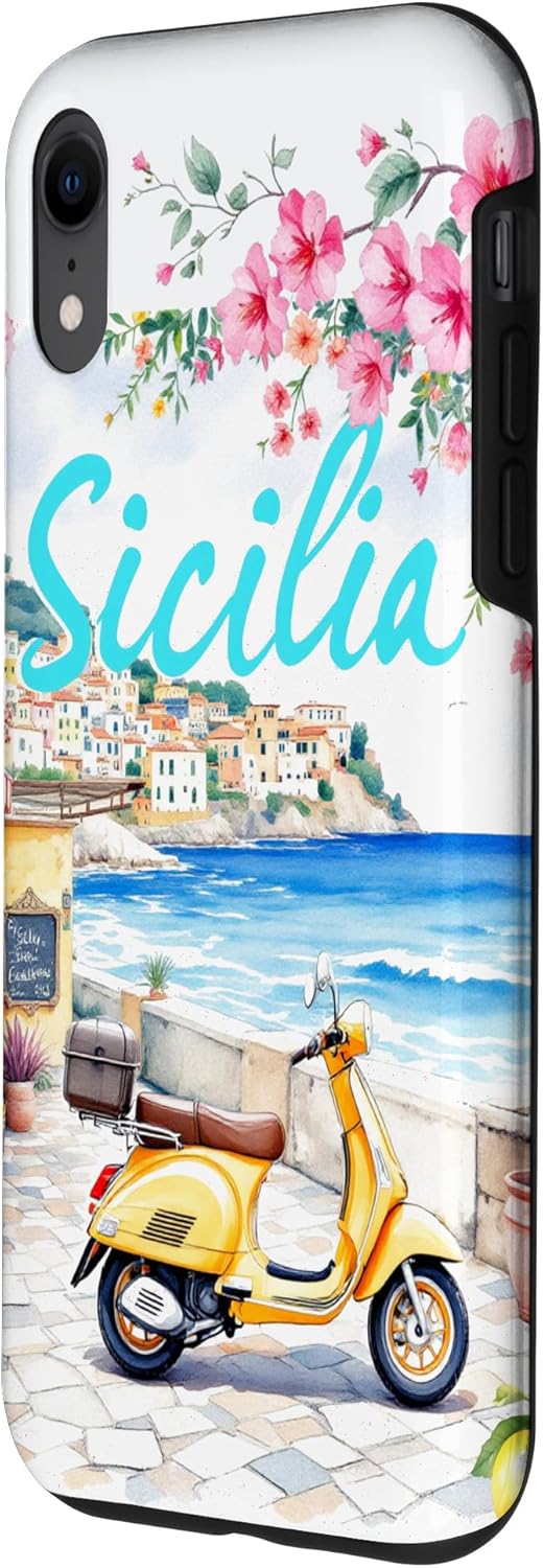 Summer,lemon,Mediterranean,Sicily,Sicilian holiday art Case for iPhone XR