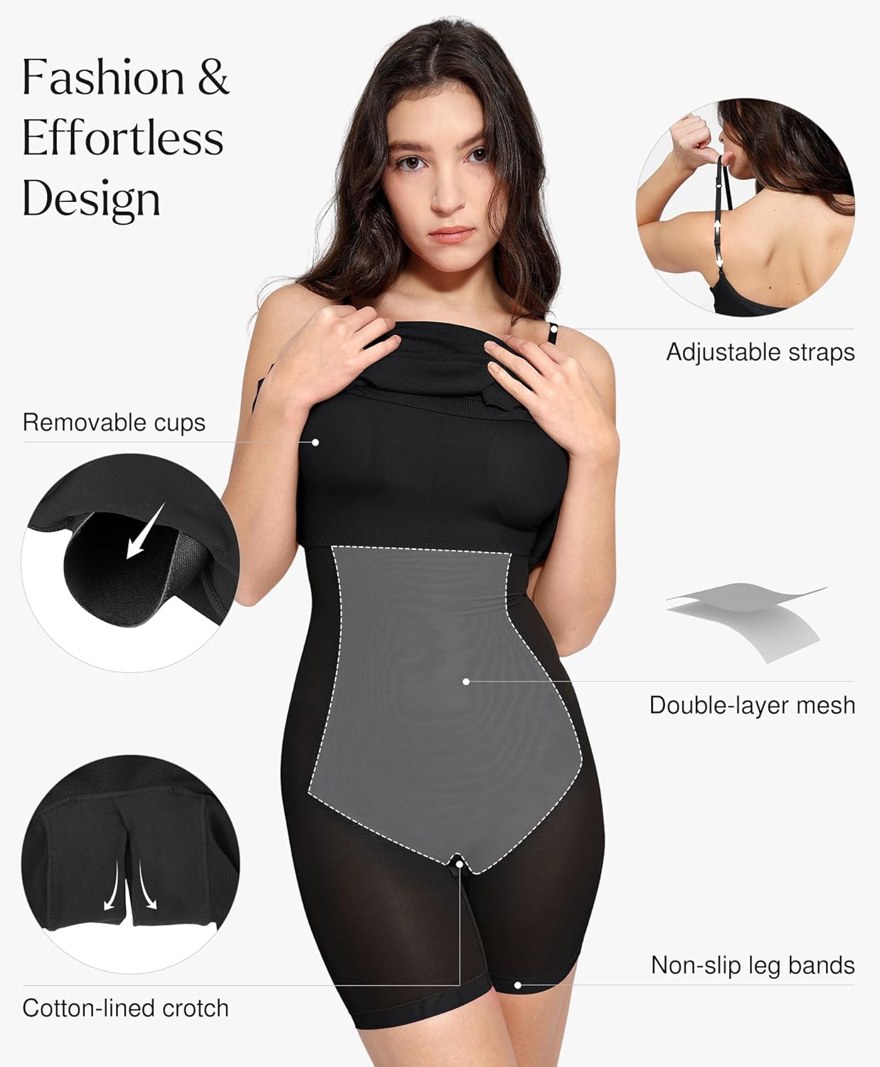 Popilush Maxi Dresses For Women With Shapewear Sleeveless Backless Ribbed Casual Dresses For Women - Image 4