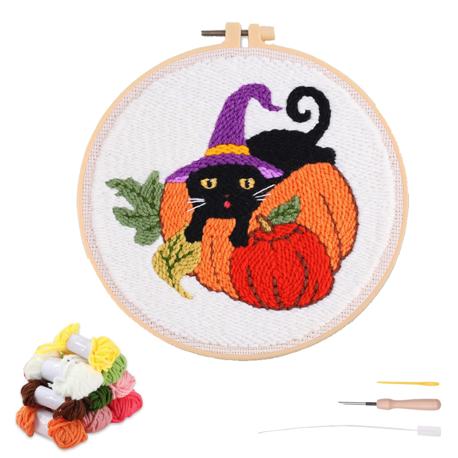 【絶版品】 ハロウィン　刺繍パッチ2 図案のみ⭐︎クロスステッチ 『ハロウィン』 ハロウィンの刺繍