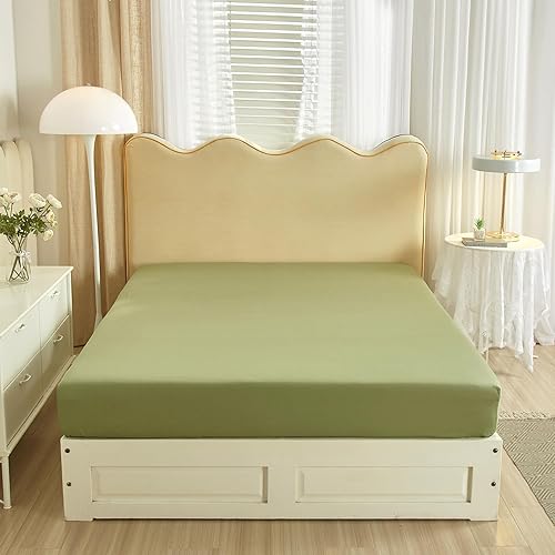 Miniatura 10 de EAVD Chic Garden - Sábana bajera ajustable floral, tamaño Queen, suave, 100% algodón, con bolsillo profundo, 1 sábana bajera color rosa