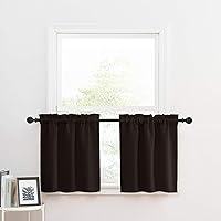 Vista 45 de NICETOWN Cenefas de Ventana Opacas con Aislamiento Térmico para Guardería - Paneles de Cortina con Bolsillo para Barra de Decoración del Hogar