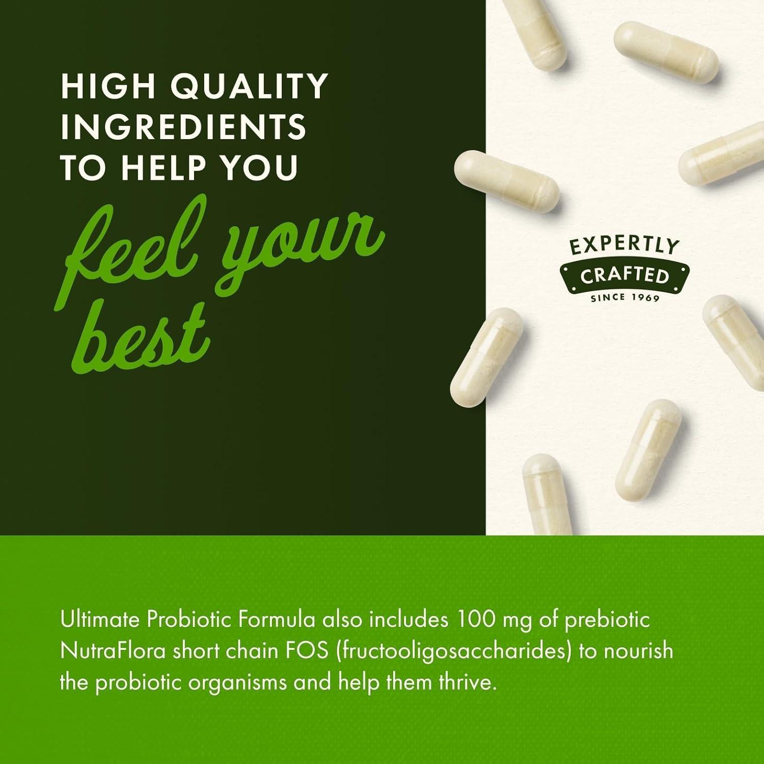 Swanson Ultimate Probiotic Formula Digestive Health Immune System Support 66 Billion CFU Prebiotic NutraFlora scFOS 30 DRcaps Veggie Capsules (Caps) (3 Pack)