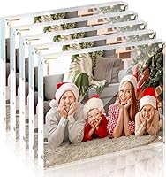 Vista 17 de Syntrific Marco de fotos acrílico de 5 x 7, 5 unidades, marco de fotos acrílico de alta calidad, marcos magnéticos transparentes