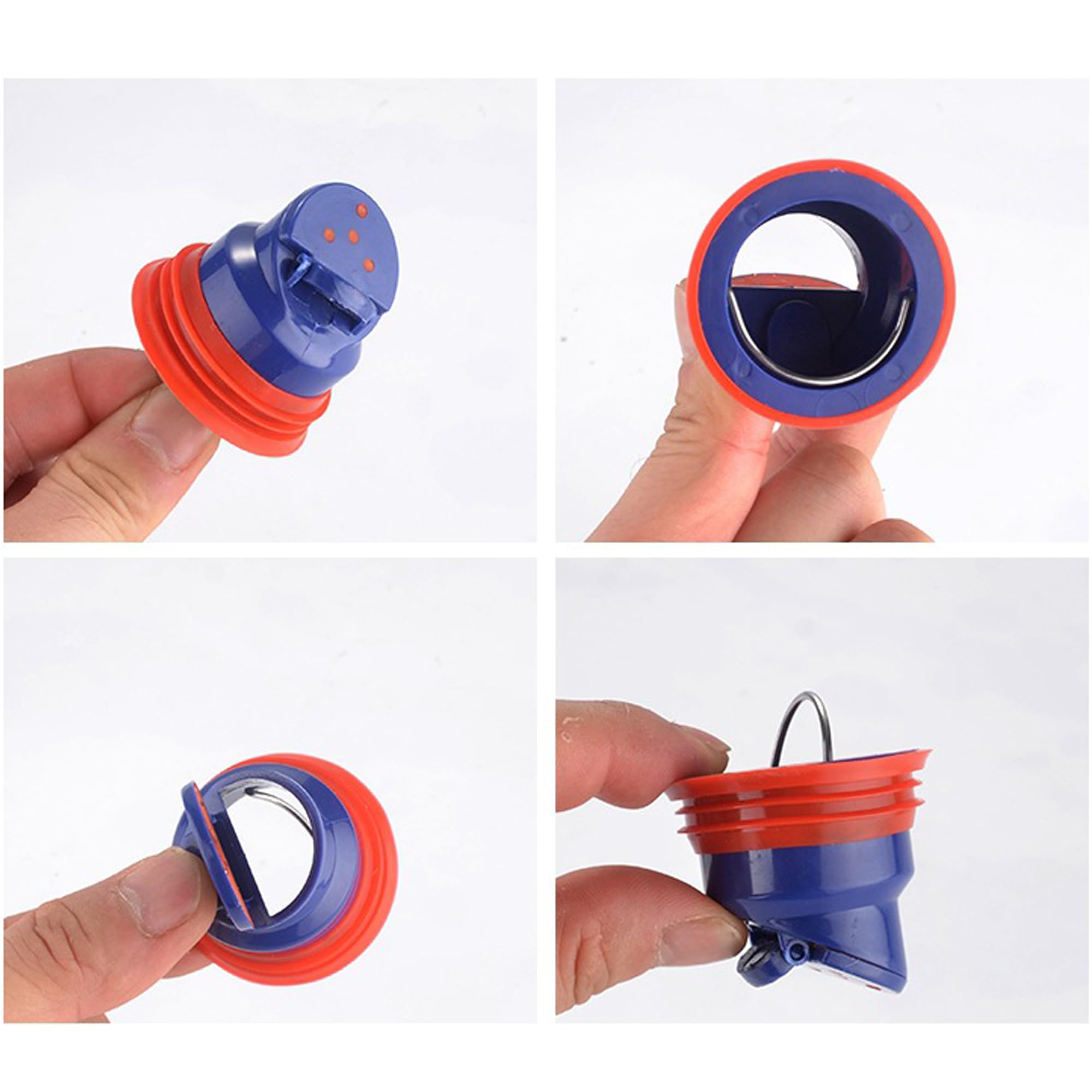Rdzeń Odpływu Podłogowego A40500677, Filtr Sito, Blokada Zapachu, Gumowy Anty-Zapach, Odpływ Podłogowy Pod Prysznic, 35-42mm, Czerwony + Niebieski