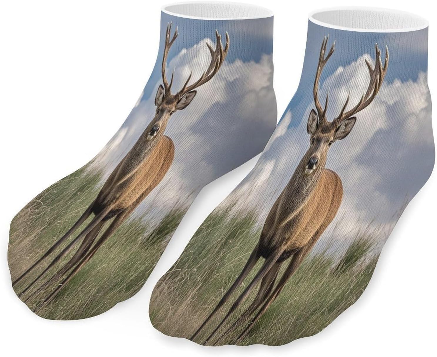 Elk Ankle Sock-Low Cut Breathable,Basketball Socks for Men Women,Tube Socks for Work Sports
