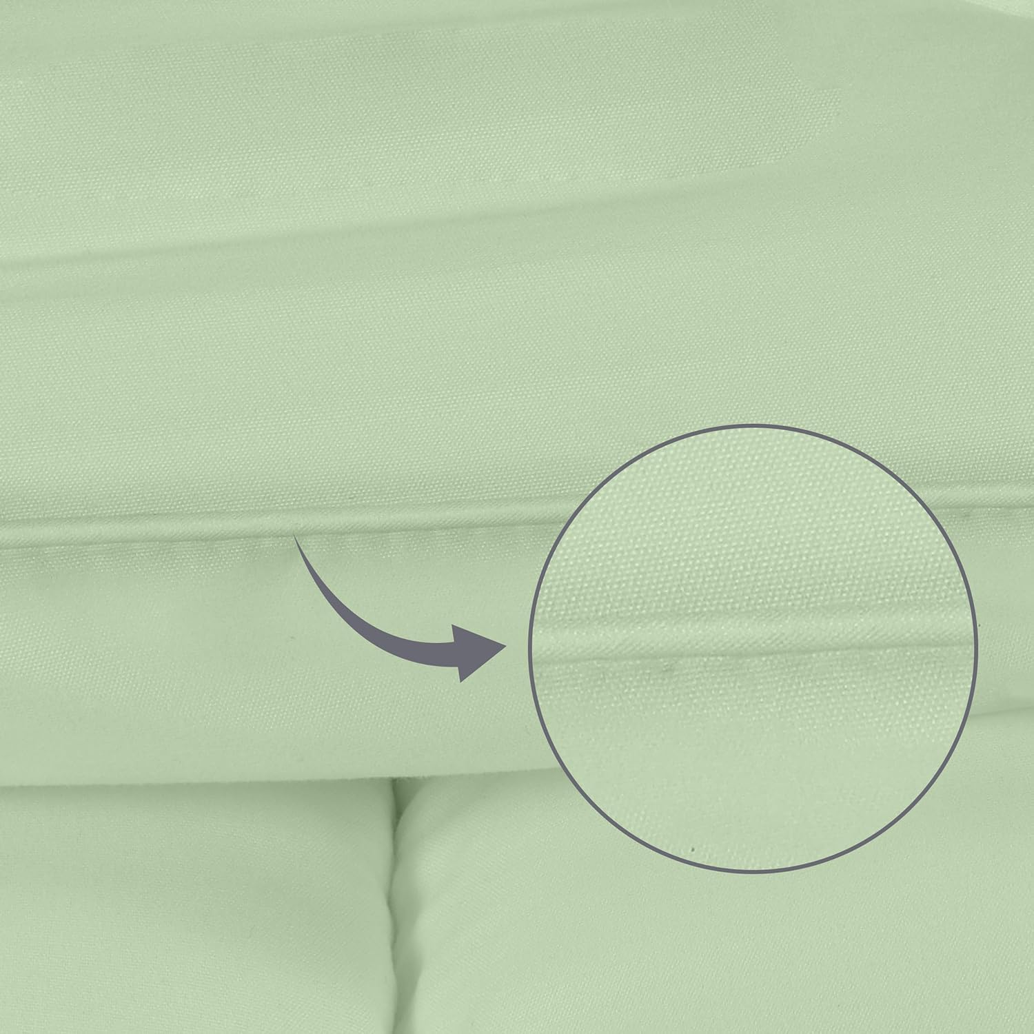 Utopia Bedding Piumone 200 x 200 cm 370 gsm, Piumino Una Piazza e Mezza, Piumino Letto Una Piazza e Mezza, Trapunta Una Piazza e Mezza 100% Microfibra (Verde Salvia)
