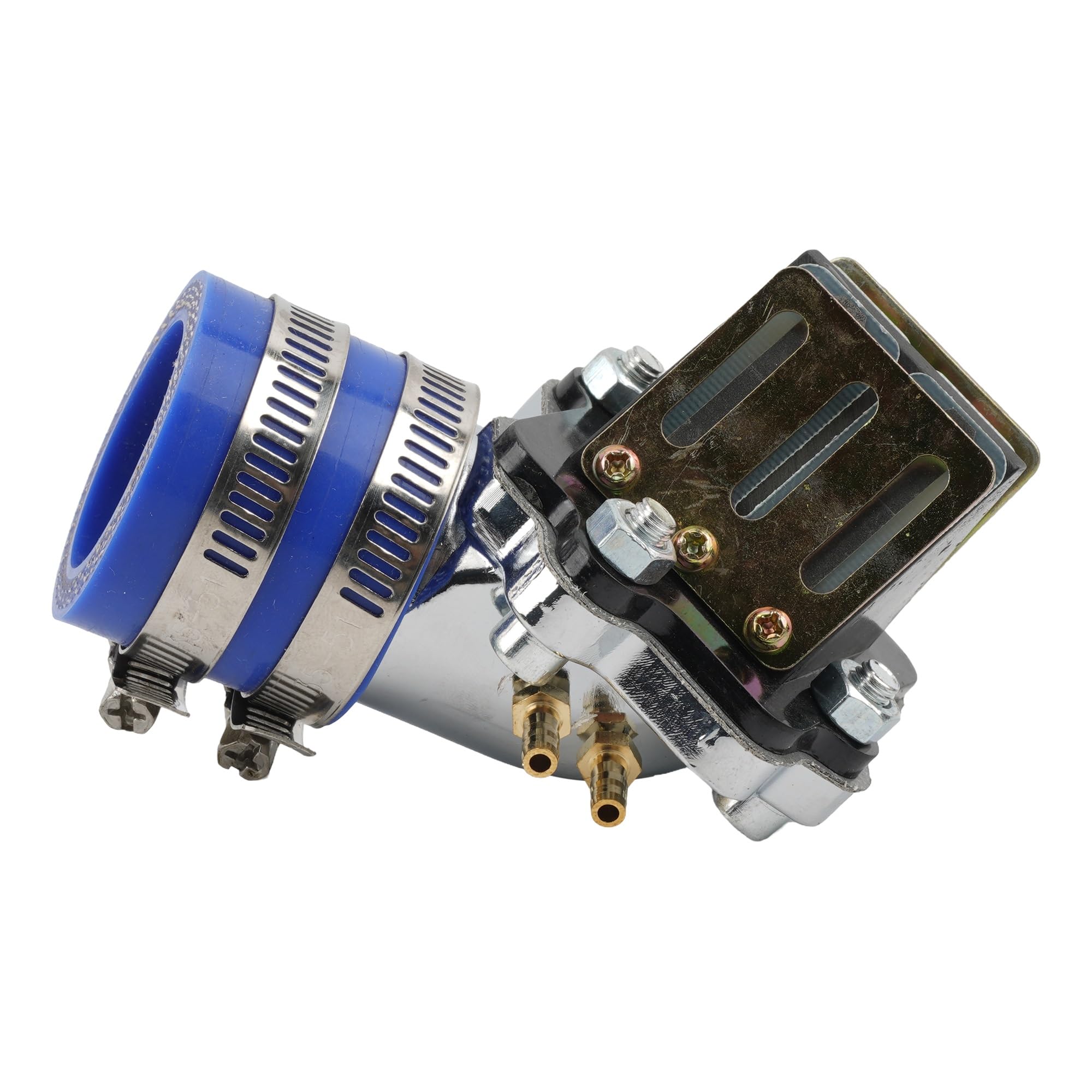 Motorcycle Carburetor Interface Intake Manifold Reed Valve for Scooters Fit for PWK Clapet D Admission Reed Valve Carburetor Reed Valve(Blue)