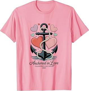 Anchored in Love Honeymoon Cruise 2026 Romantic Getaway T-Shirt