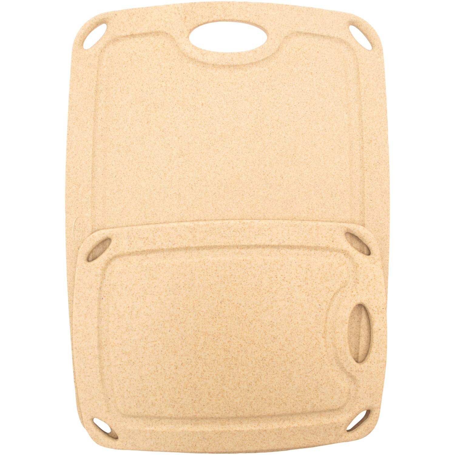 Starfrit Gourmet ECO - Set of 2 Cutting Boards - Small: 10" x 7" - Large: 14" x 10" - Wheat Straw Fibers