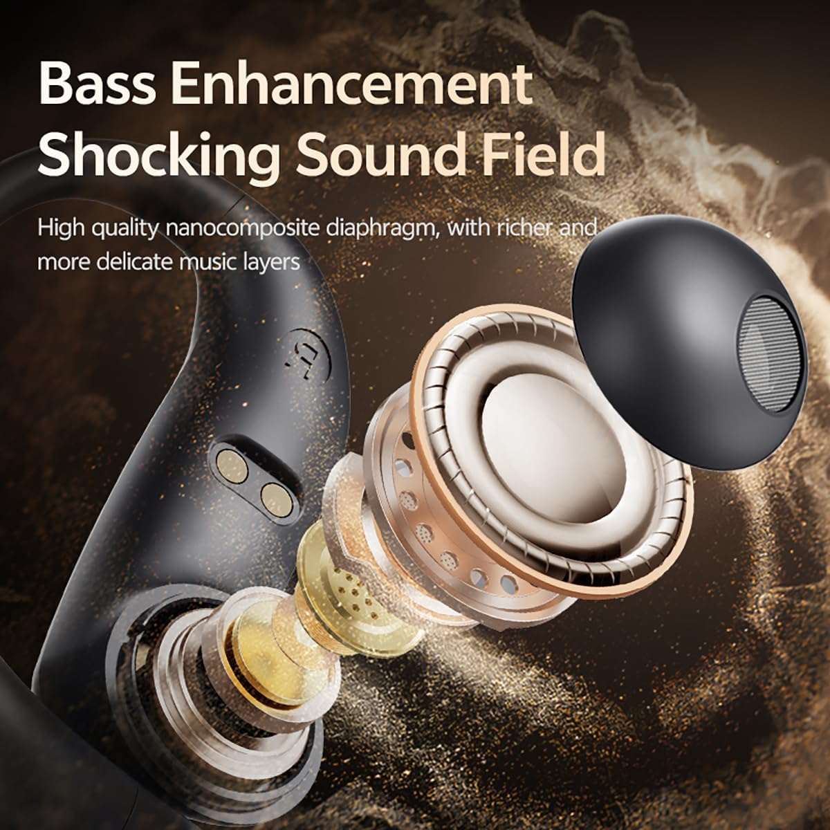 AI Translation Earbuds Real Time,144 Languages & Accents Translator Earbuds,4 in 1 AI BluetoothTranslating Headphone Support Playing Music Phone Calls for Travel Business Learning