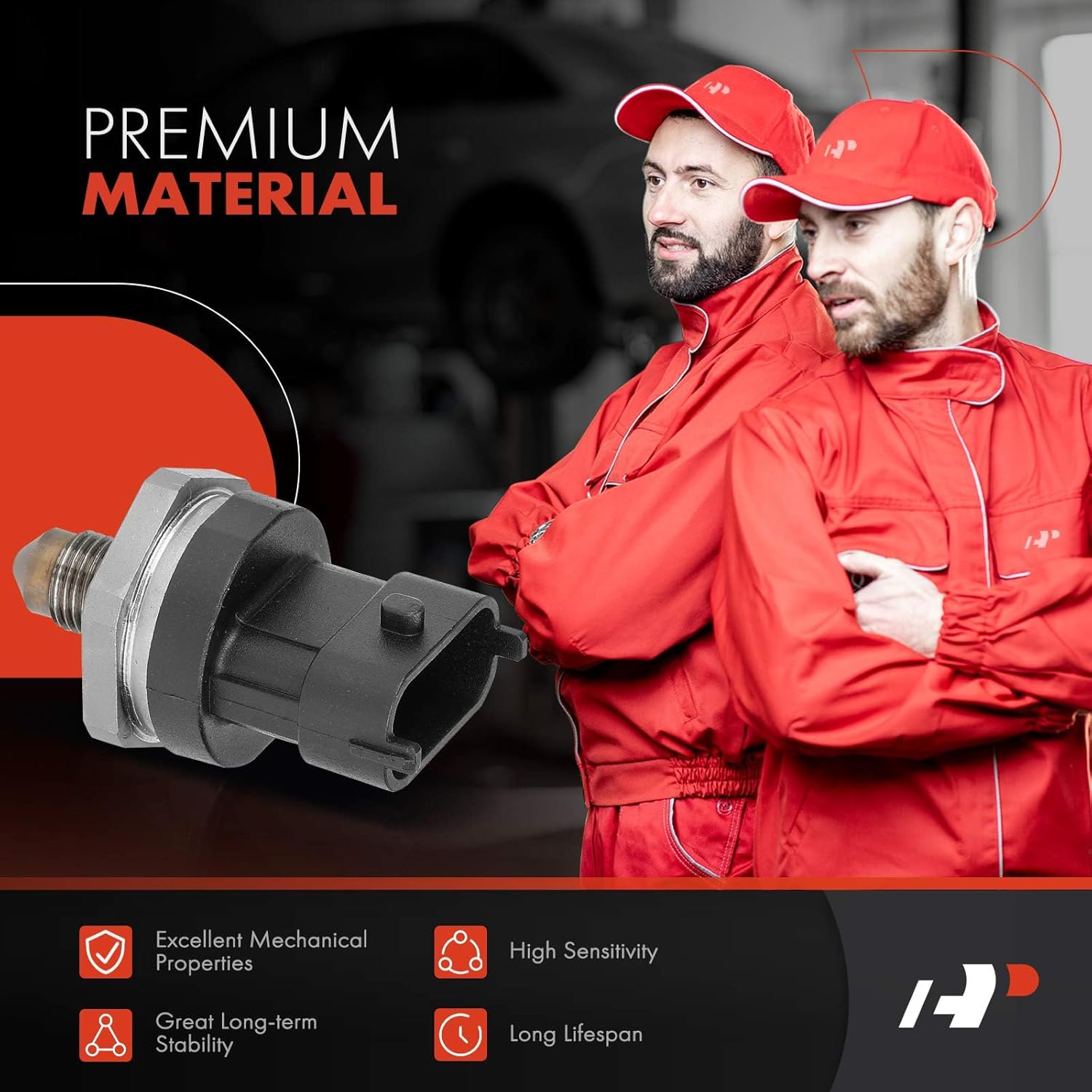 A-Premium Fuel Injection Pressure Sensor [3 Pins] Compatible with Hyundai Elantra 2013-2014, Sonata 2010-2019, Santa Fe 2019-2020, Tucson & Genesis G80, G90, 1.6L 1.8L 2.0L 2.4L 5.0L