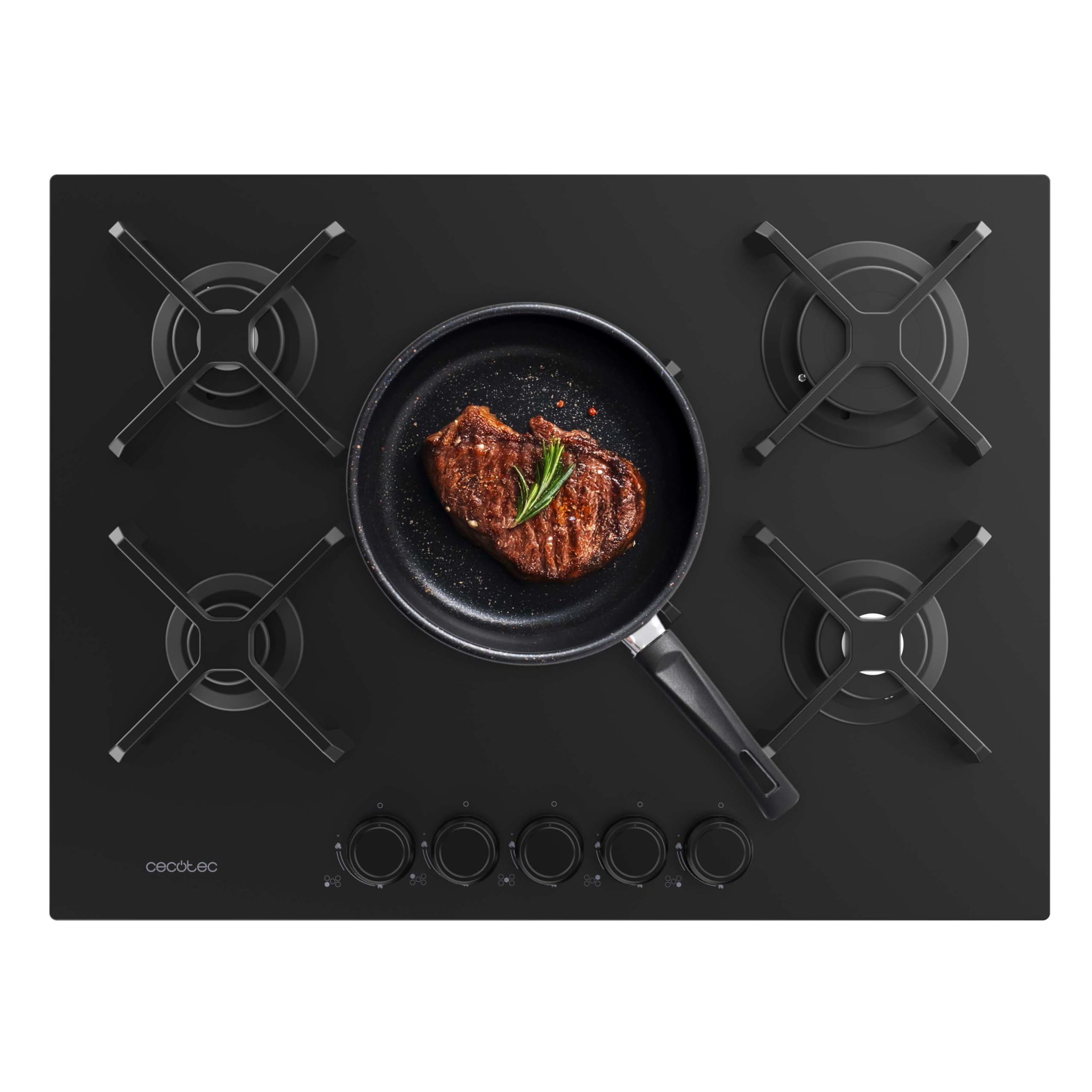 Cecotec Bolero Squad G 3400S Stainless Steel 3 Burner Gas Hob 6.2kW, Cast Iron Grills, WOK Triple Crown Burner, Electronic Ignition, Valve Safety, Gas Accessory — view 23