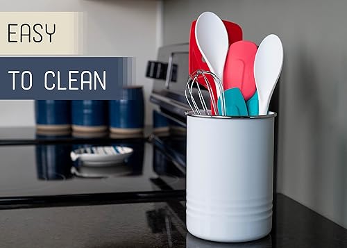 Vista 3 de Nat & Jules - Soporte para utensilios de cocina (6.75 x 5 pulgadas), color blanco