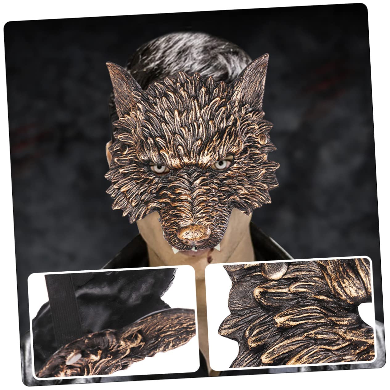 Toyvian Lot De 5 Masques Décoratifs 3d En Pu Pour Halloween Accessoires De Déguisement Pour Garçons Et Filles