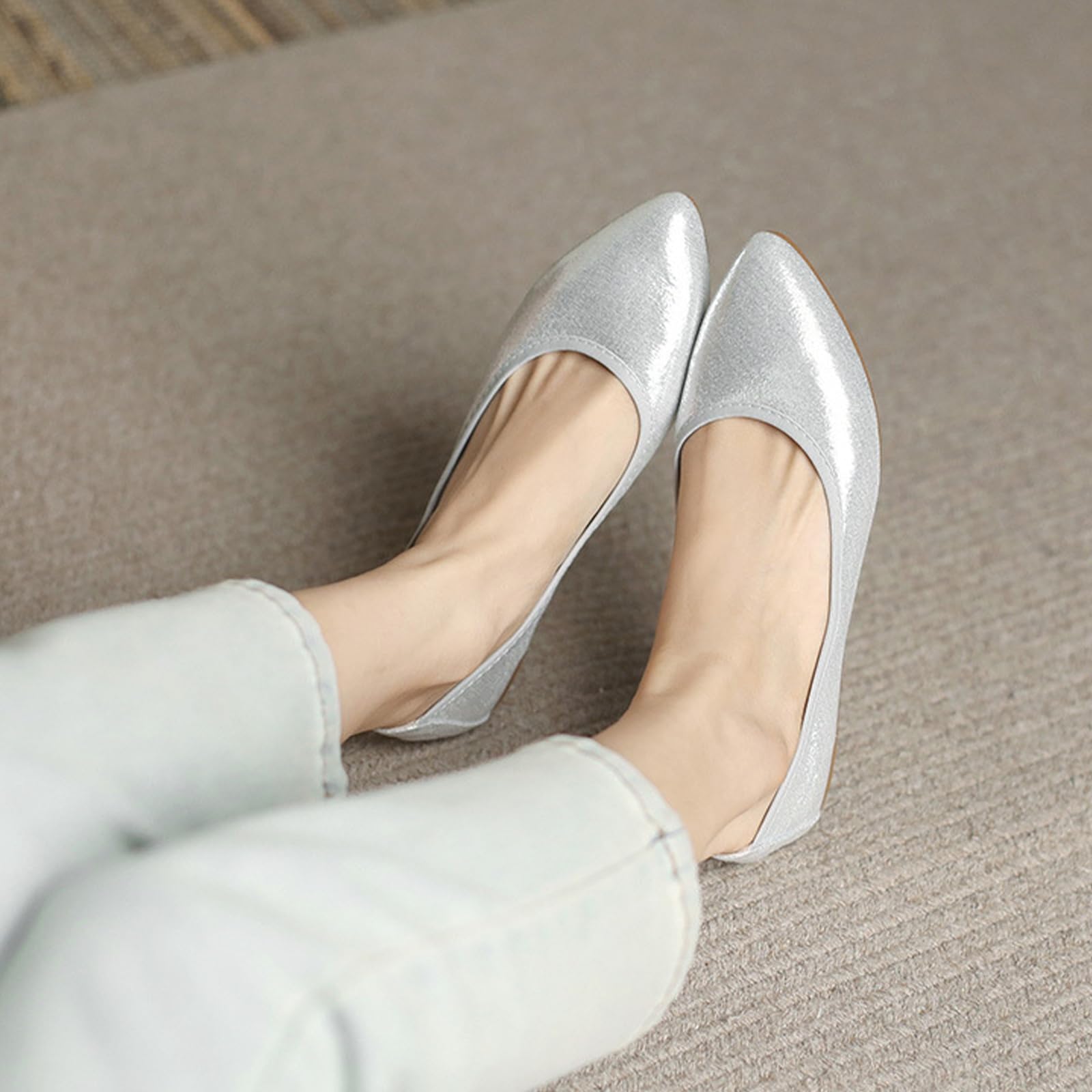 silver comfortable dress shoes SILVER SHOES sweetheart neckline detail