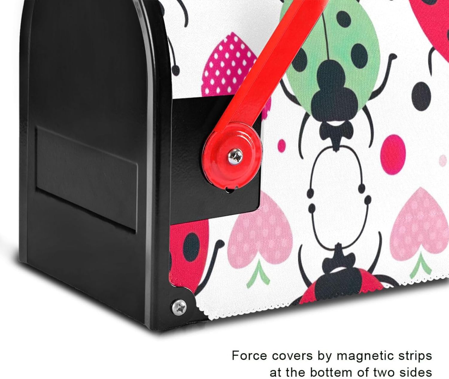 Kigai Cute Creature Mailbox Covers Magnetic Oversized 21x25 Inch Decotive Letter Box Cover Mailbox Wrap for Outdoor Garden Yard Decor