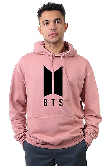 Unisex-Child Cotton Hooded Neck BTS Printed Hoodie