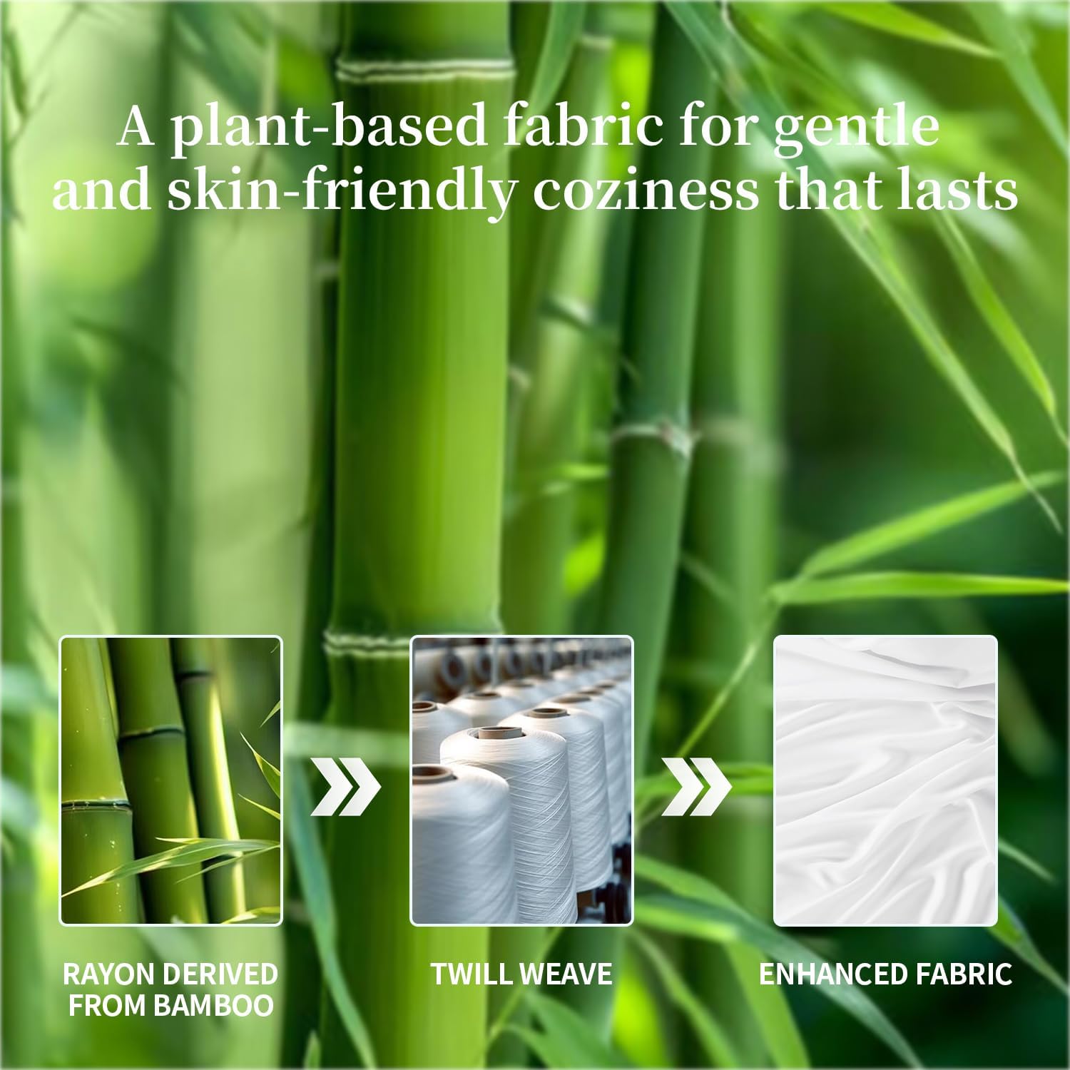 Shilucheng 100% Viscose Derived from Bamboo_ Sheets King Size 4pcs - Ultra Cooling & Silky Soft Bed Sheets, 16" Deep Pocket, Perfect for Hot Sleepers, Hotel Bedding Sheets (White) - Image 5