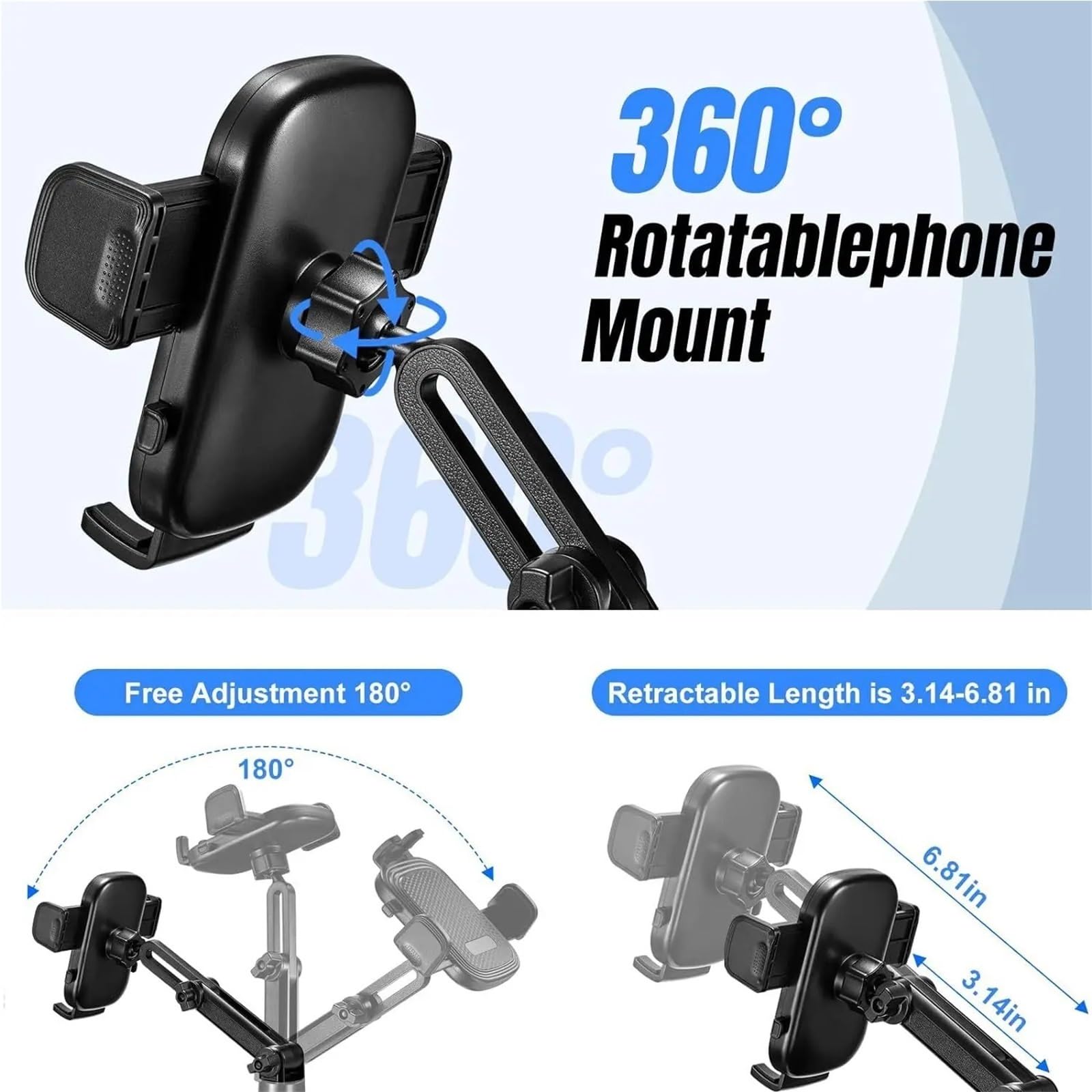 Accesorios Coche Porta Smartphone Portabicchieri/portabevande per Auto 2 in 1 e Porta Telefono, portabicchieri Multiuso all'Interno dell'auto, Prodotti automobilistici
