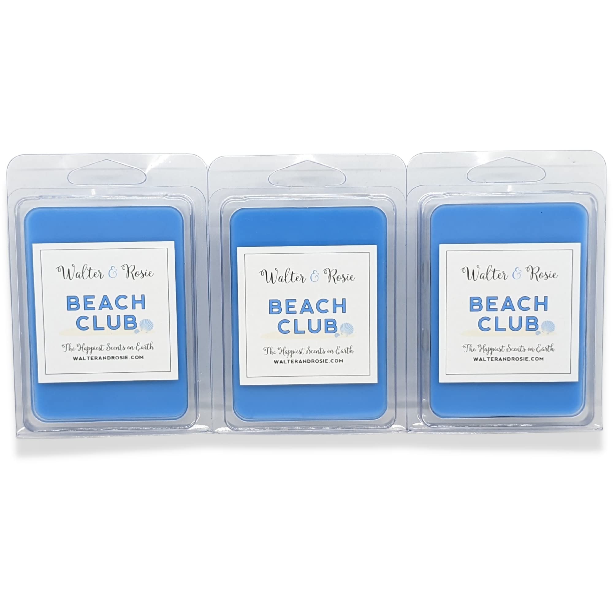 Walter & Rosie Candle Co. - Beach Club Wax Melt - 3 Pack - Scented Candles Inspired by Disney Scents - Smell Like Disney Resorts - The Happiest Scents on Earth - Paraffin & Soy Blended - Up to 18 Hrs