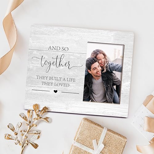 Miniatura 2 de Orchroma Marco de fotos de amor para parejas, regalos románticos de matrimonio para ella él, marcos de fotos de San Valentín, marcos de fotos de